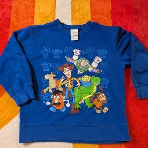 Vintage Disney Toy Story Blue Sweatshirt, Child's Small Buzz Woody